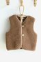 WOLLIES Amsterdam - Wollen Kinder Vest - Merino Wol - Maat 116-122 - Bruin